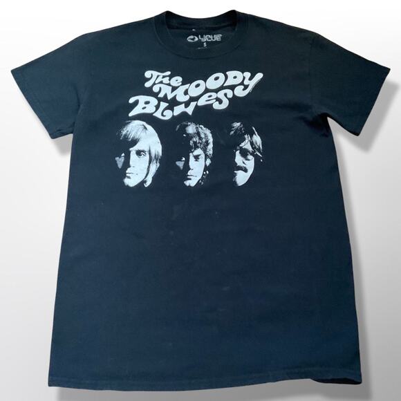 Liquid Blue The Moody Blues Shirt Adult XL Extra Large Black White Graphic Small - Picture 1 of 4